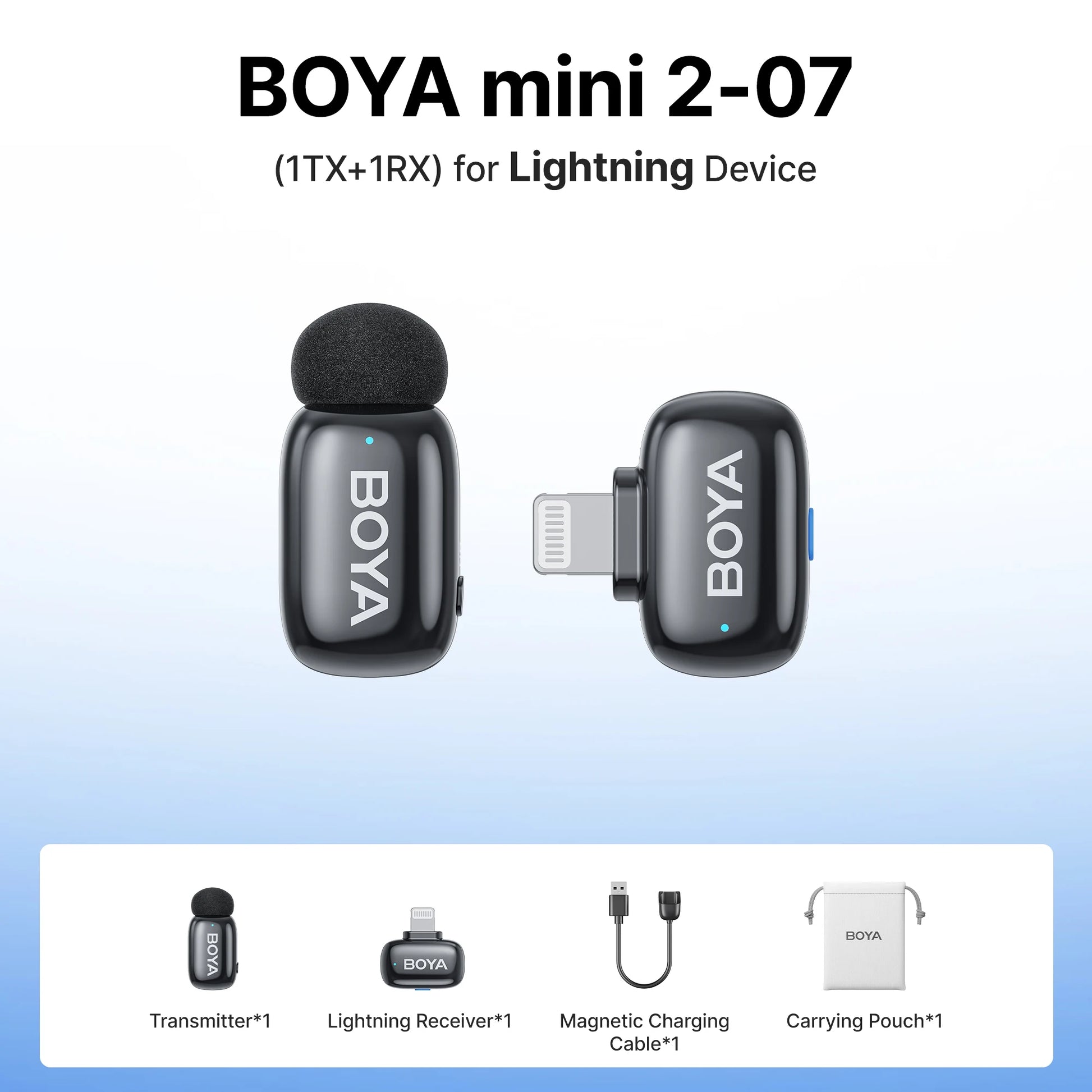 BOYA Mini 2 Wireless Lavalier Microphone Kit source-backed variant image