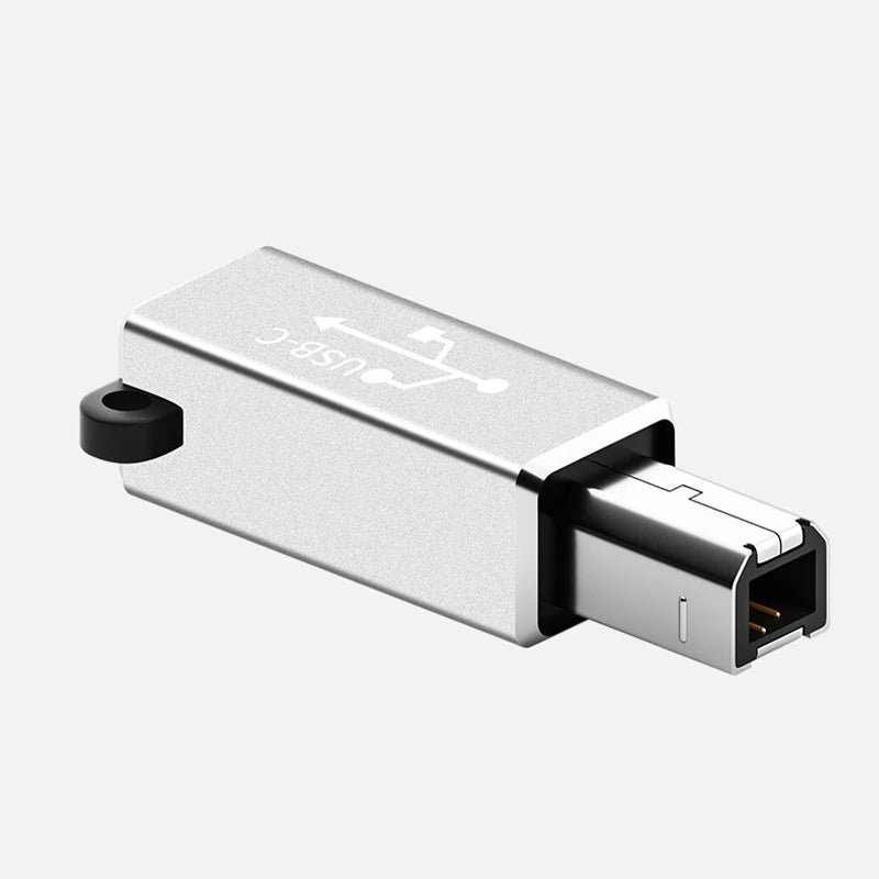 USB-C female to USB-B male data adapter