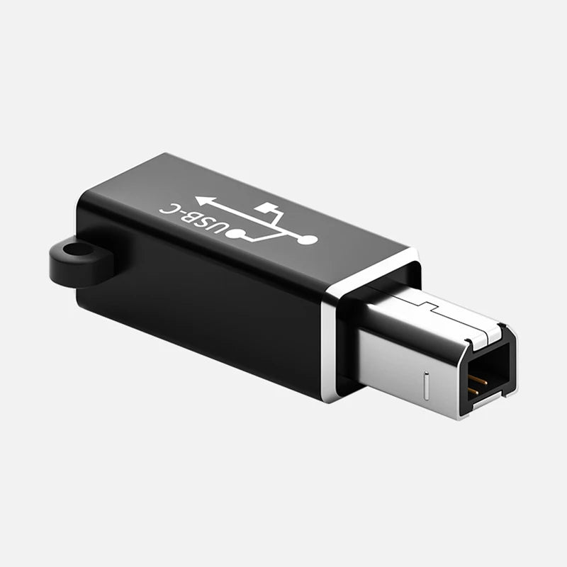 USB-C female to USB-B male data adapter
