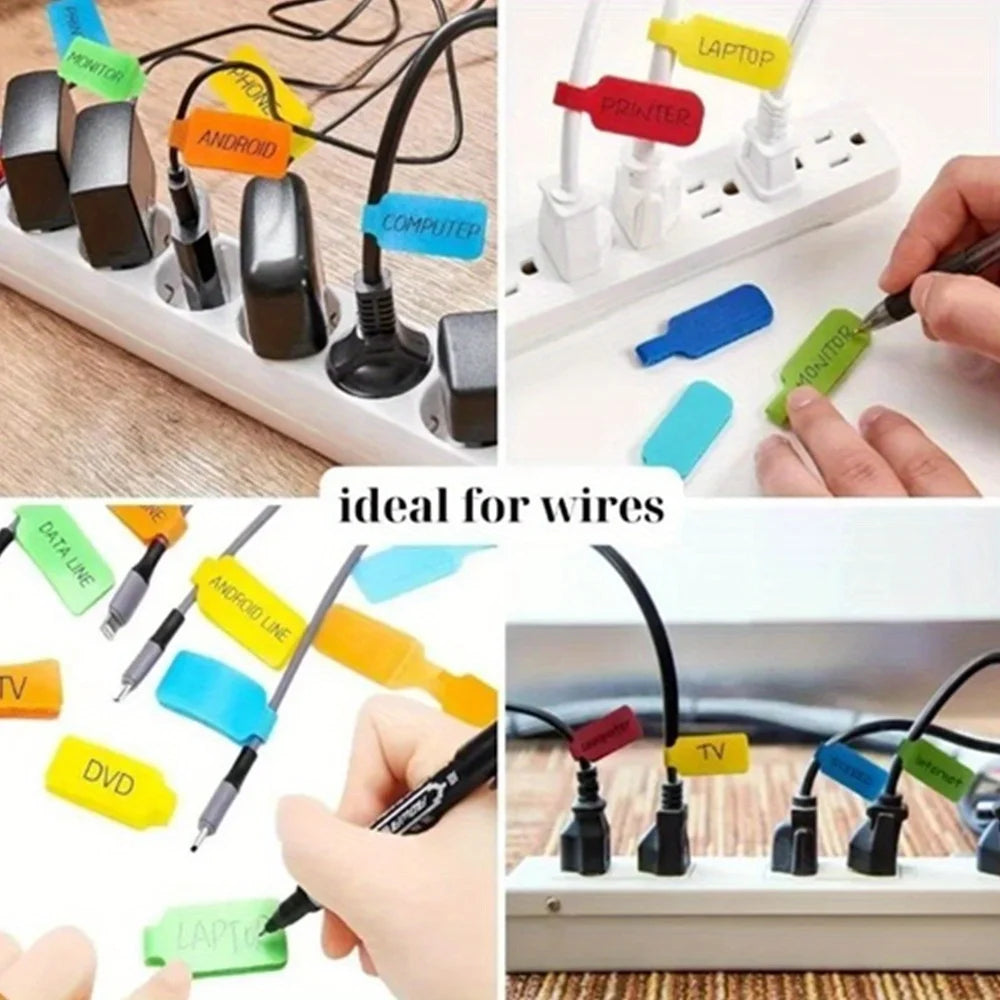 Reusable cable-label straps