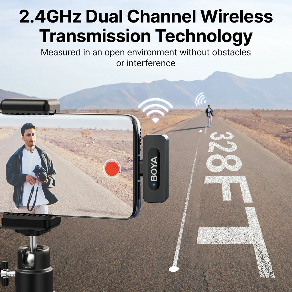 BOYA BY-V Wireless Lavalier Microphone Kit source-backed product image