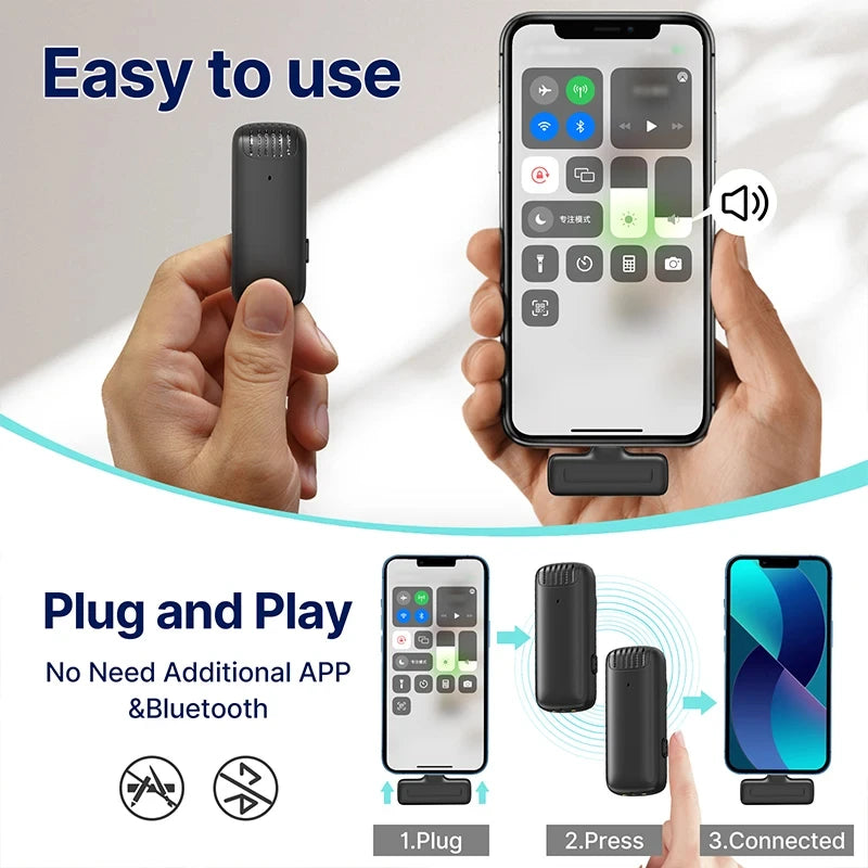 Ulanzi J12 Wireless Lavalier Microphone Kit source-backed product image
