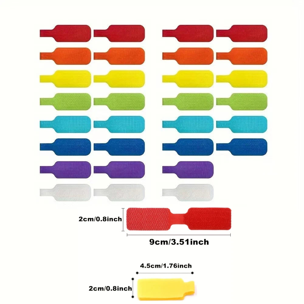 Reusable cable-label straps