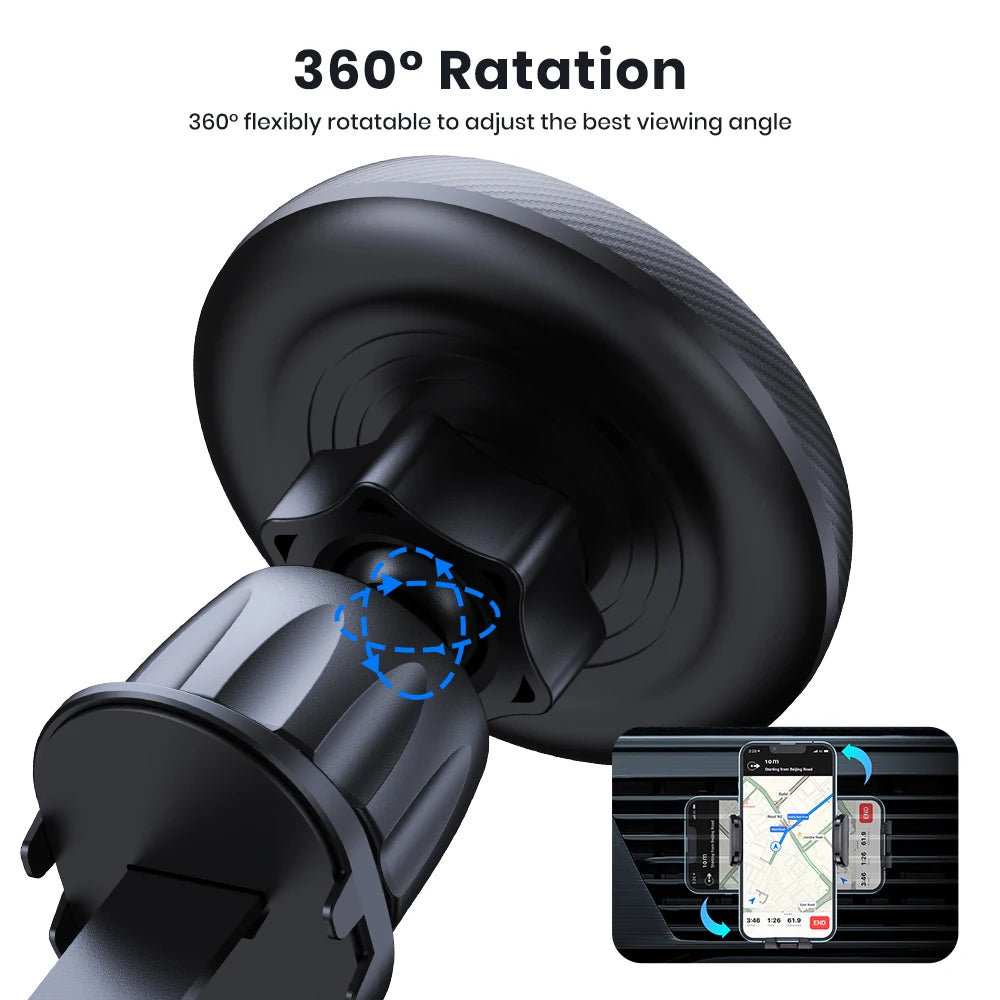 VentMag magnetic phone holder 360-degree rotation view