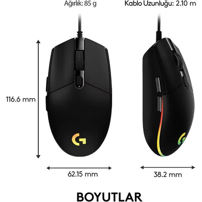 Lenovo G102 Wired Gaming Mouse 8000 DPI