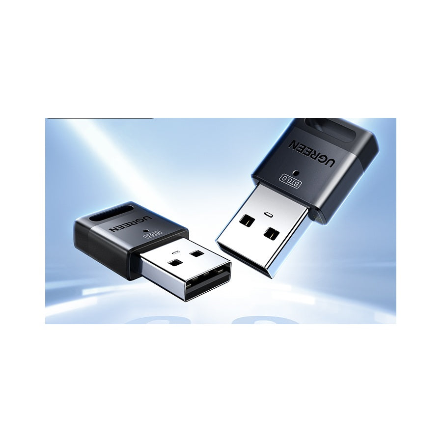 Compact USB Bluetooth PC adapter pair on a clean product background