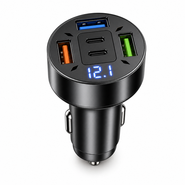 DriveVolt 5-Port USB-C Car Charger