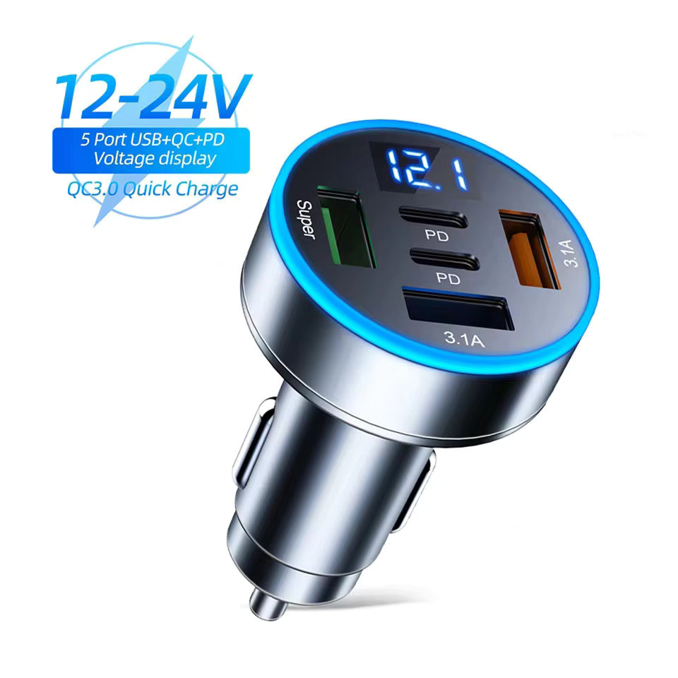 DriveVolt showing 12-24V support voltage display and charging ports