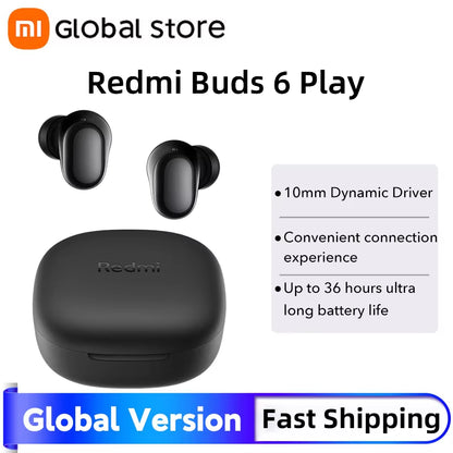 Redmi Buds 6 Play AI Noise Cancellation for Calls Bluetooth 5.4