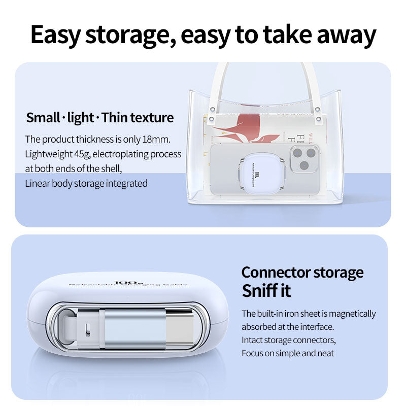 RetractPro USB-C retractable charging cable source image showing compact connector storage