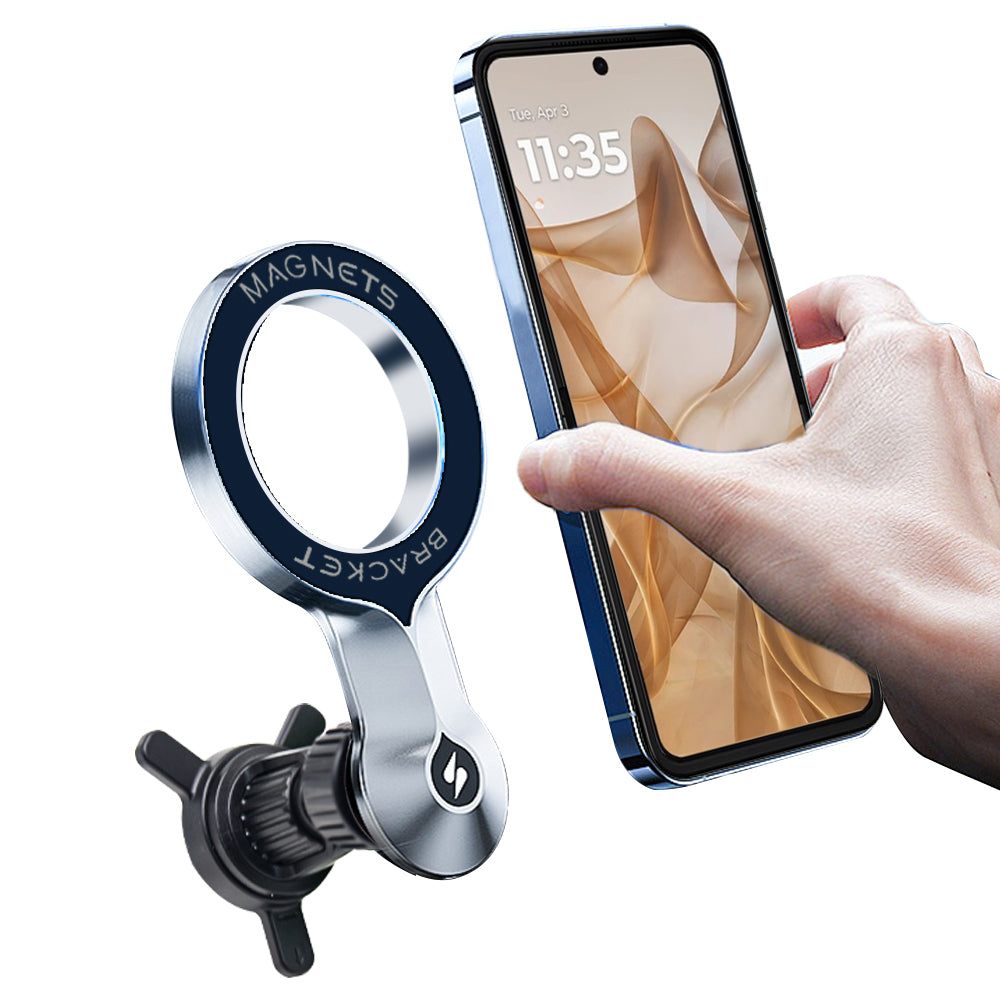 MagGrip MagSafe air vent phone holder with phone alignment demonstration
