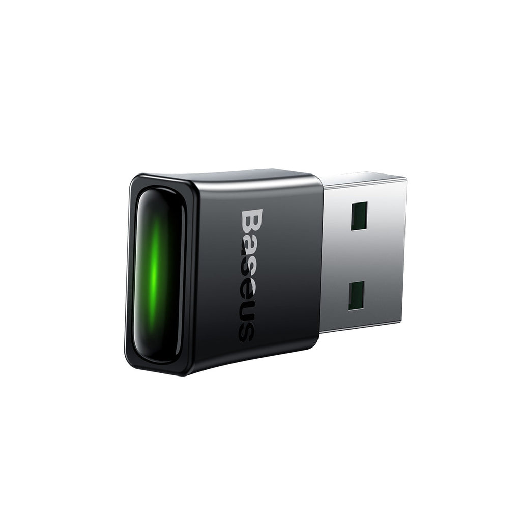 Baseus BA07 black USB-A adapter, front angle