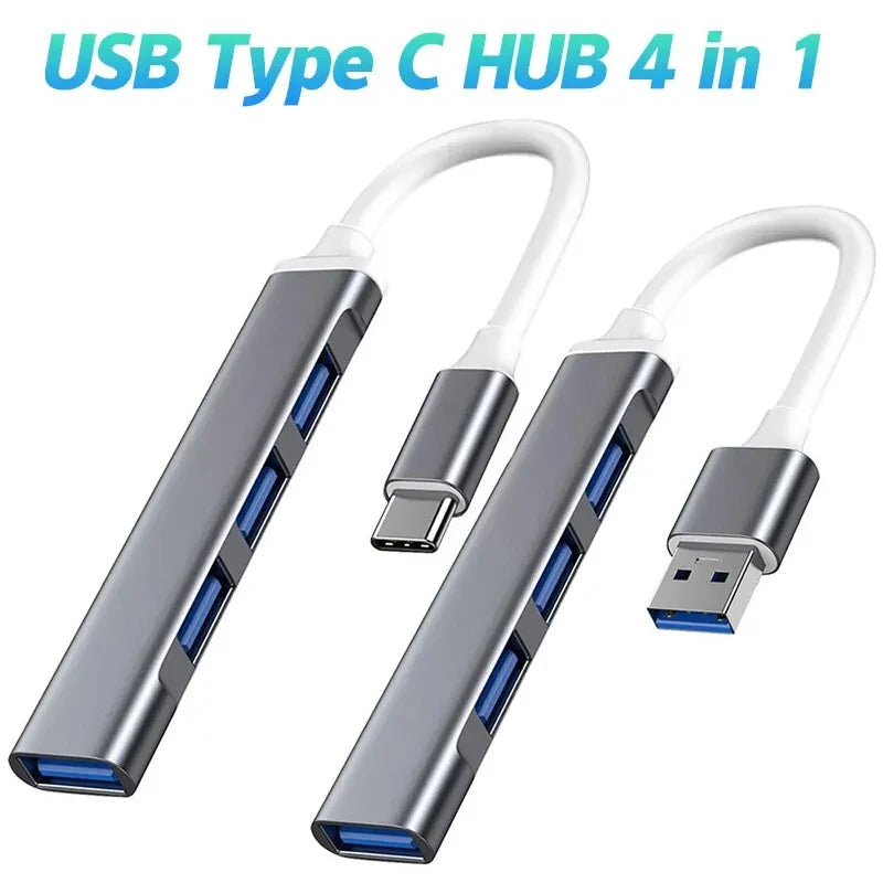 PortDock showing USB-A and USB-C input options